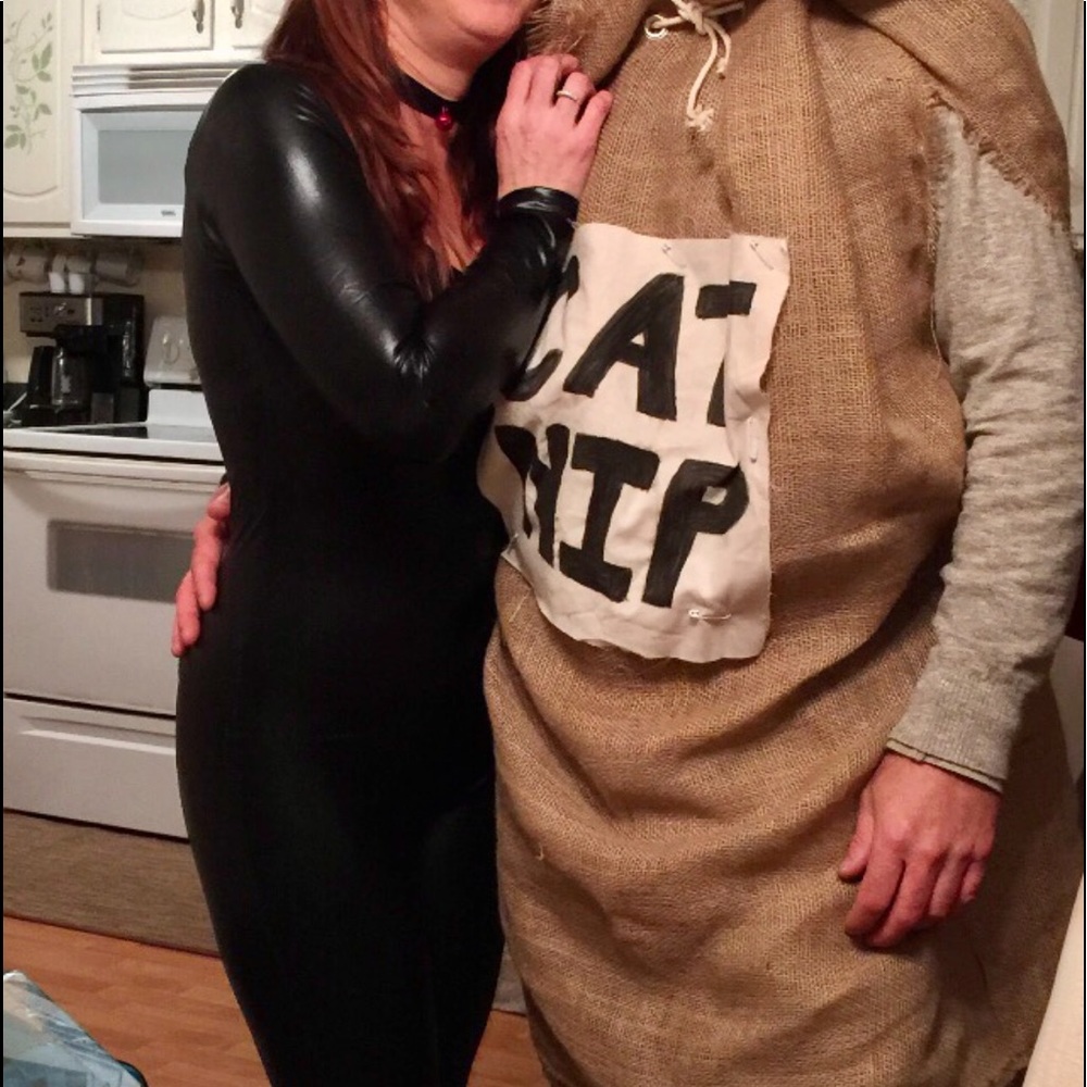Kitty and bag of cat nip Halloween costume